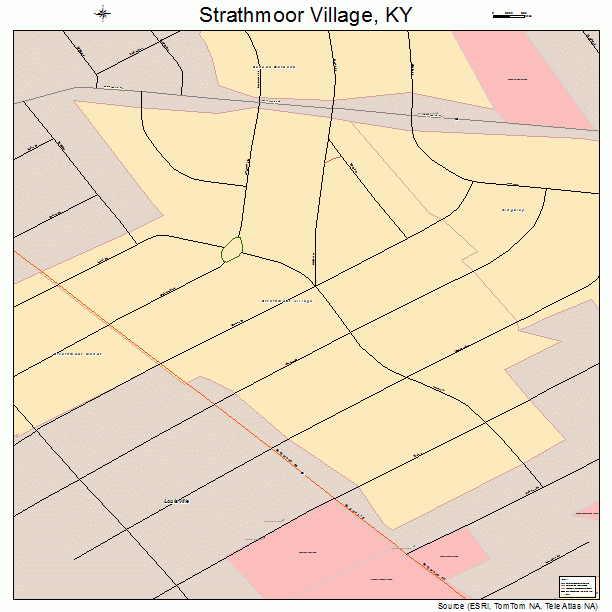 Strathmoor Village, KY street map