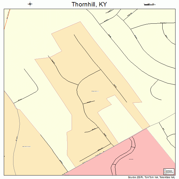Thornhill, KY street map