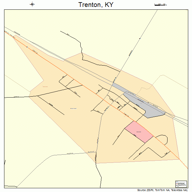 Trenton, KY street map