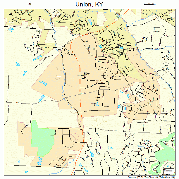 Union, KY street map
