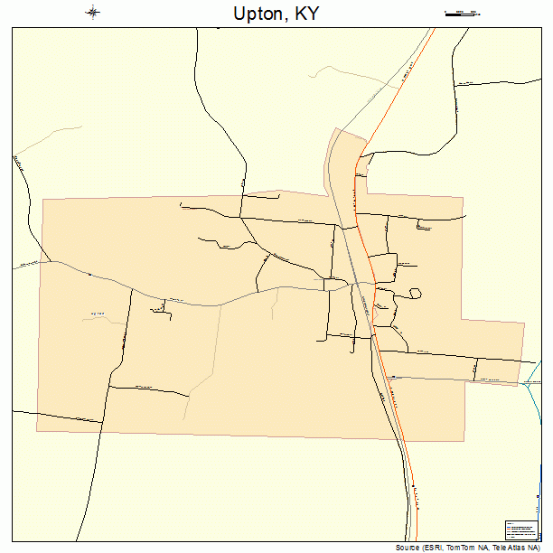 Upton, KY street map