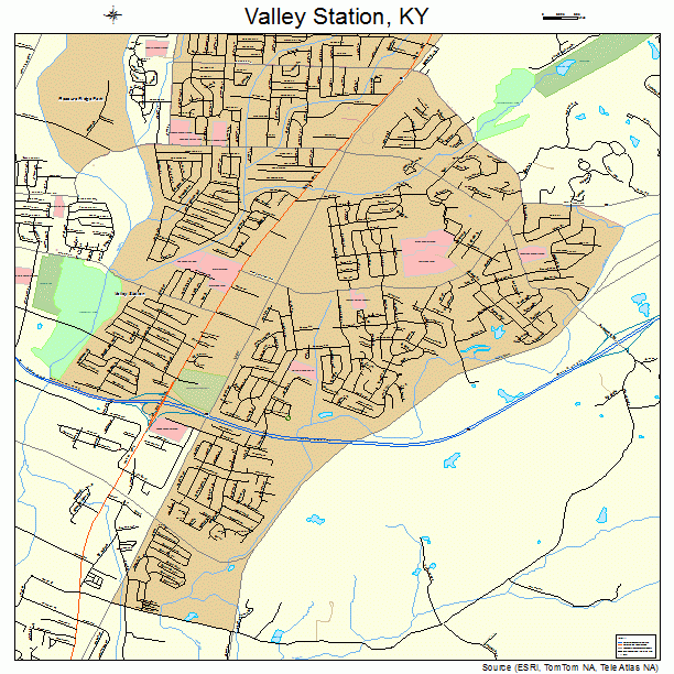 Valley Station, KY street map