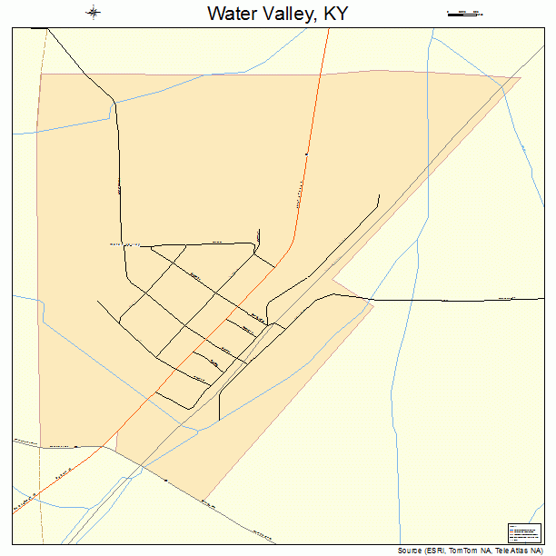 Water Valley, KY street map