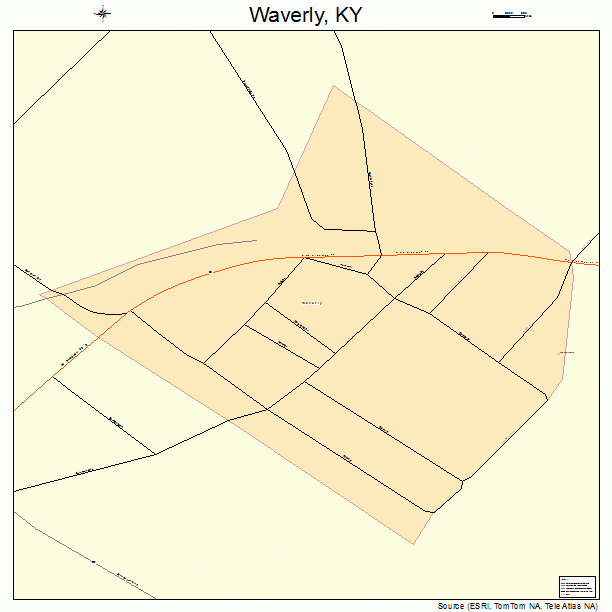 Waverly, KY street map