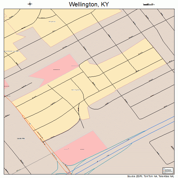 Wellington, KY street map