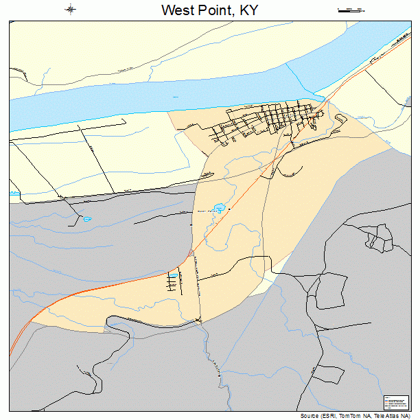 West Point, KY street map