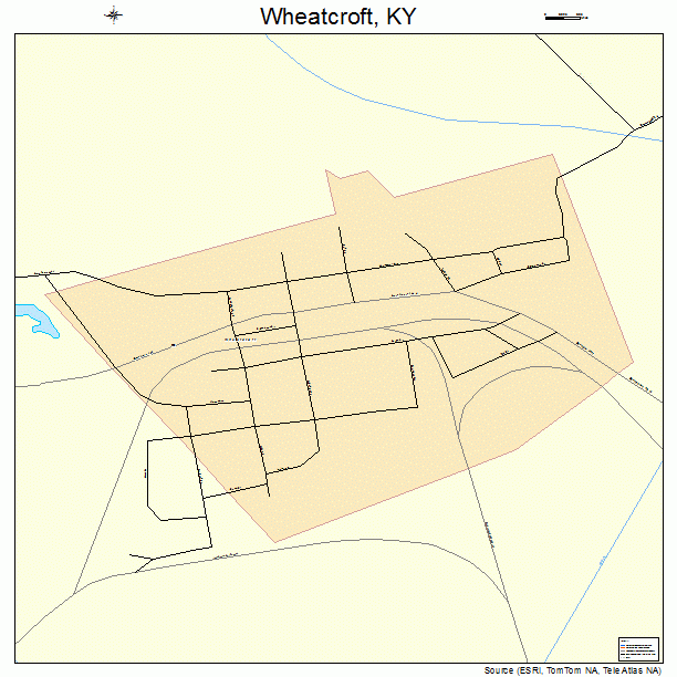 Wheatcroft, KY street map