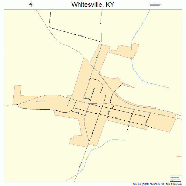 Whitesville, KY street map