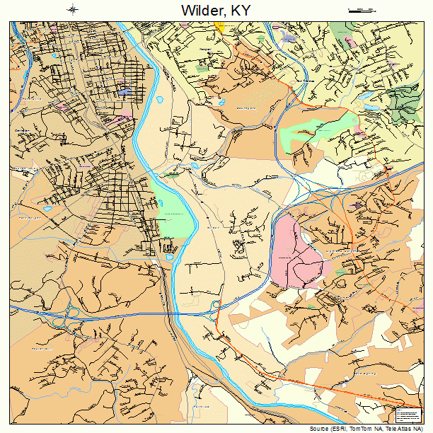 Wilder, KY street map