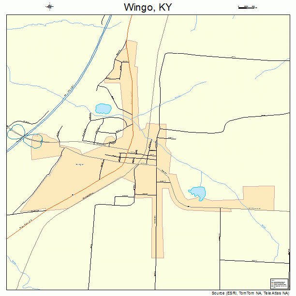 Wingo, KY street map