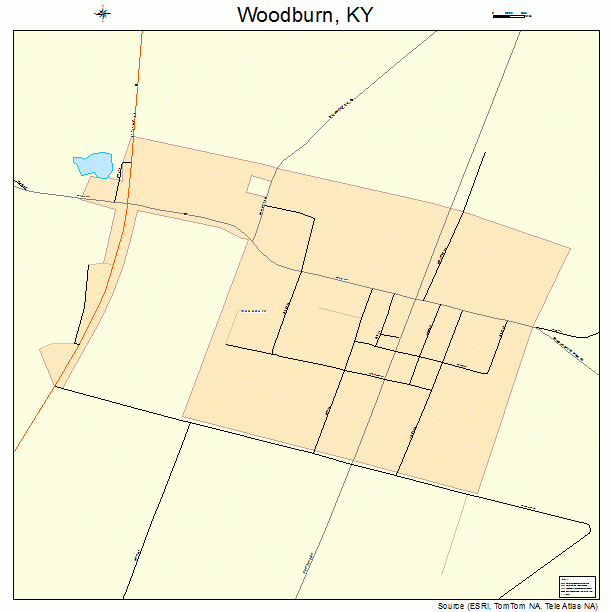 Woodburn, KY street map