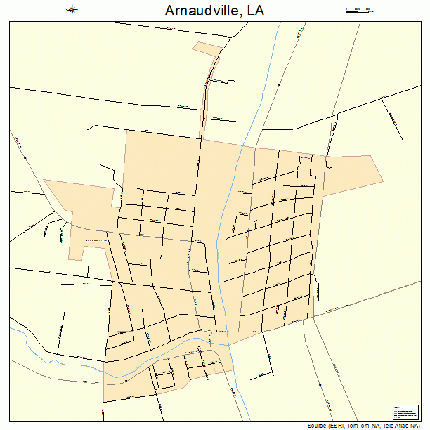 Arnaudville, LA street map