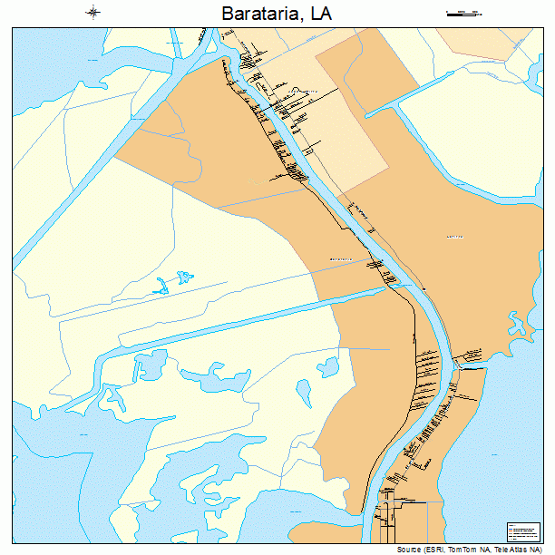 Barataria, LA street map