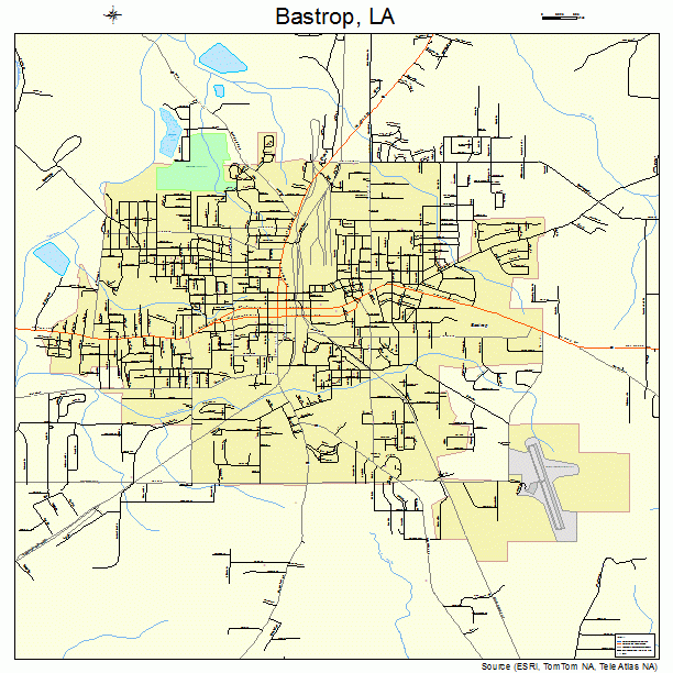 Bastrop, LA street map