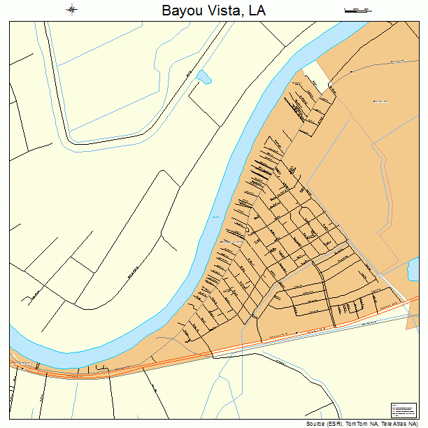 Bayou Vista, LA street map