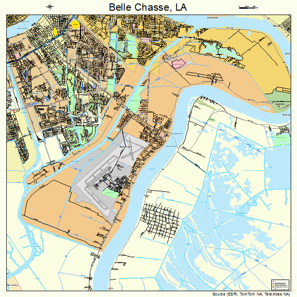 Belle Chasse, LA street map