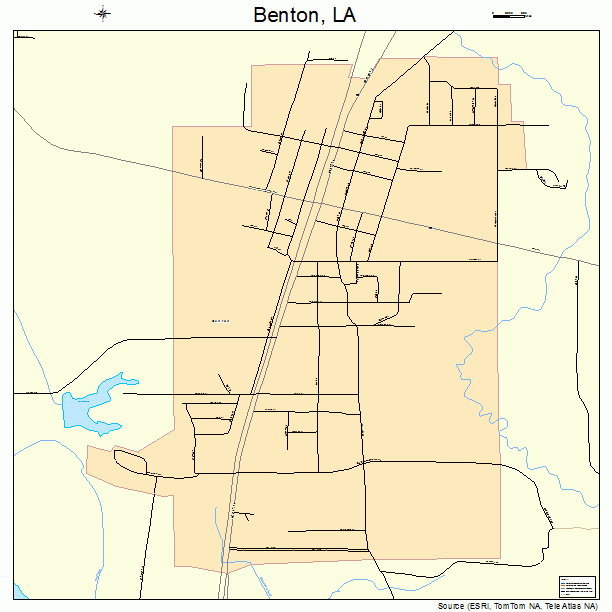 Benton, LA street map