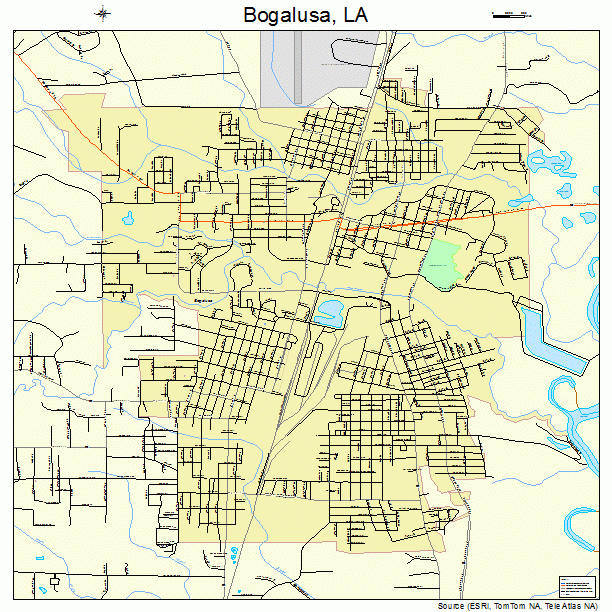 Bogalusa, LA street map