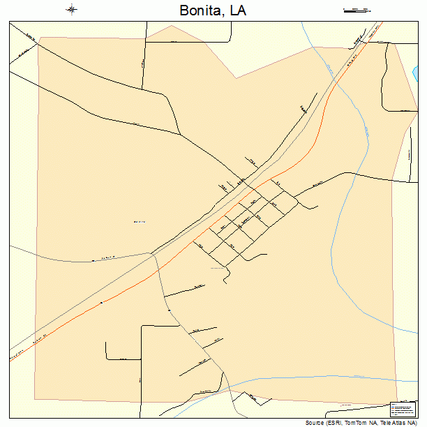 Bonita, LA street map