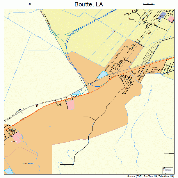 Boutte, LA street map