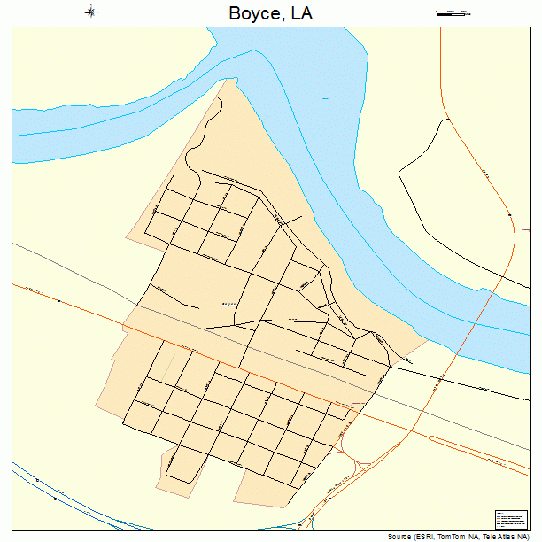 Boyce, LA street map