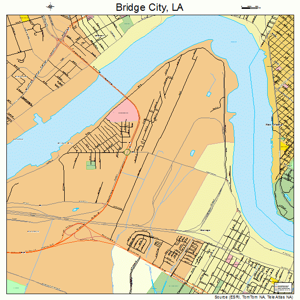 Bridge City, LA street map