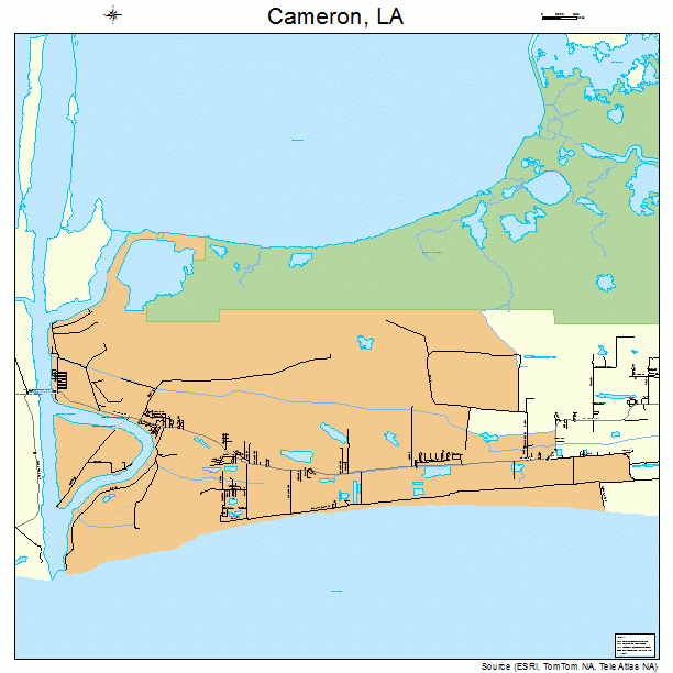 Cameron, LA street map