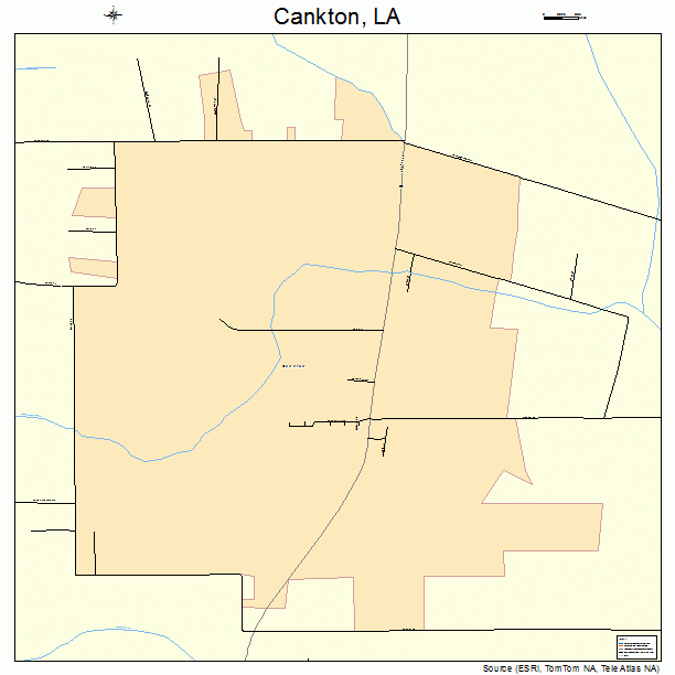 Cankton, LA street map