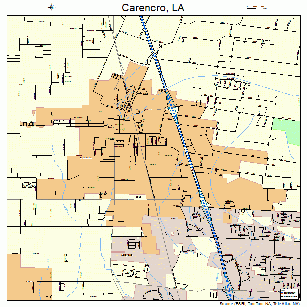 Carencro, LA street map