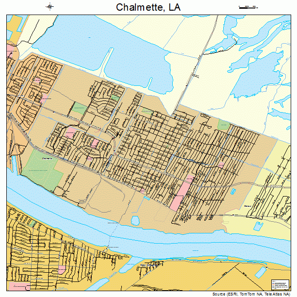 Chalmette, LA street map