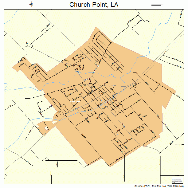 Church Point, LA street map