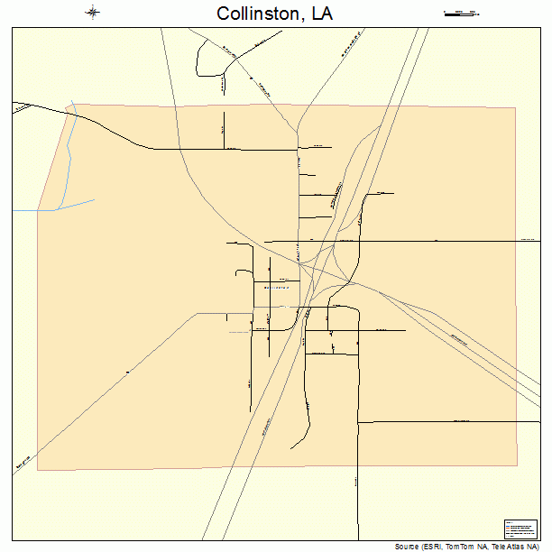 Collinston, LA street map