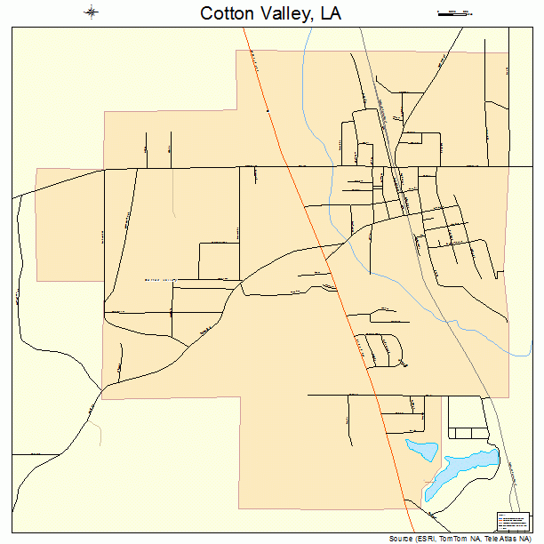 Cotton Valley, LA street map