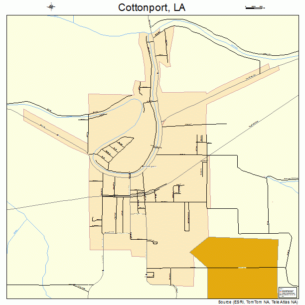 Cottonport, LA street map