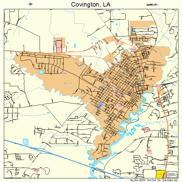 Covington, LA street map