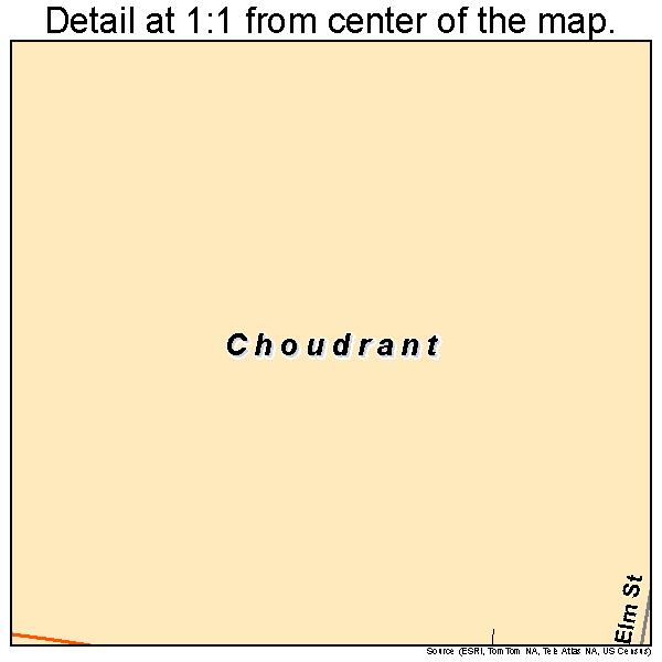 Choudrant, Louisiana road map detail