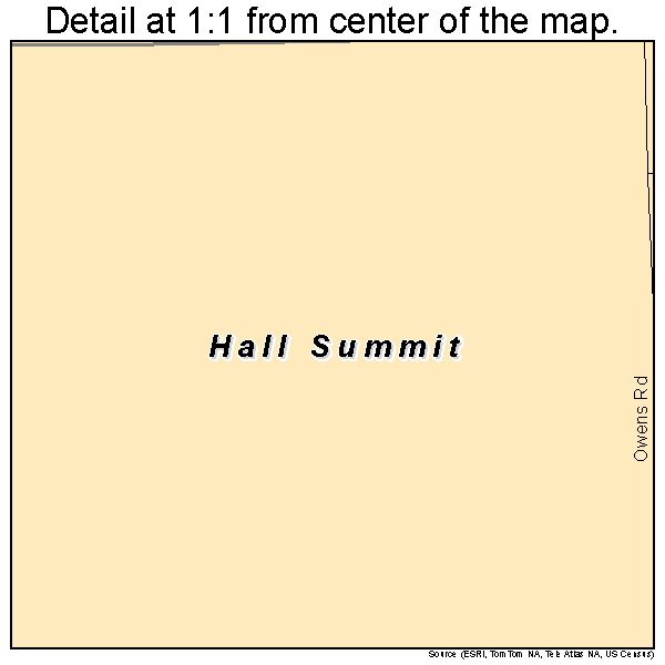 Hall Summit, Louisiana road map detail