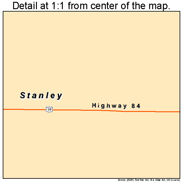 Stanley, Louisiana road map detail