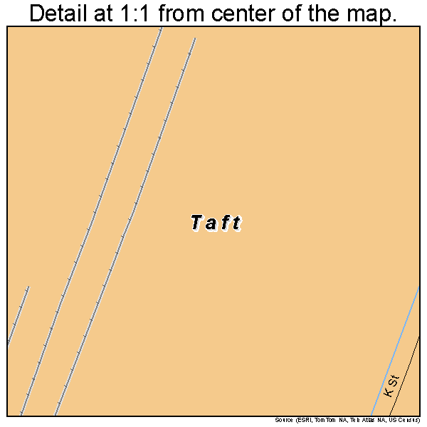 Taft, Louisiana road map detail