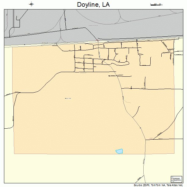 Doyline, LA street map