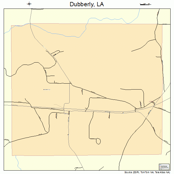 Dubberly, LA street map