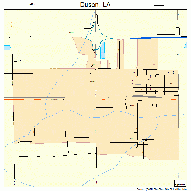 Duson, LA street map