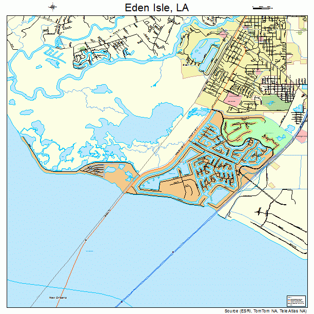 Eden Isle, LA street map