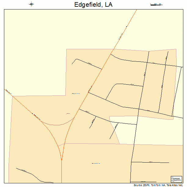 Edgefield, LA street map