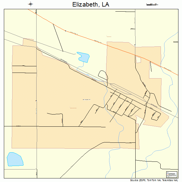 Elizabeth, LA street map