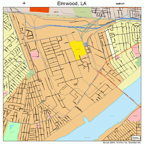 Elmwood, LA street map