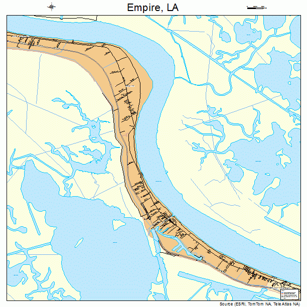 Empire, LA street map