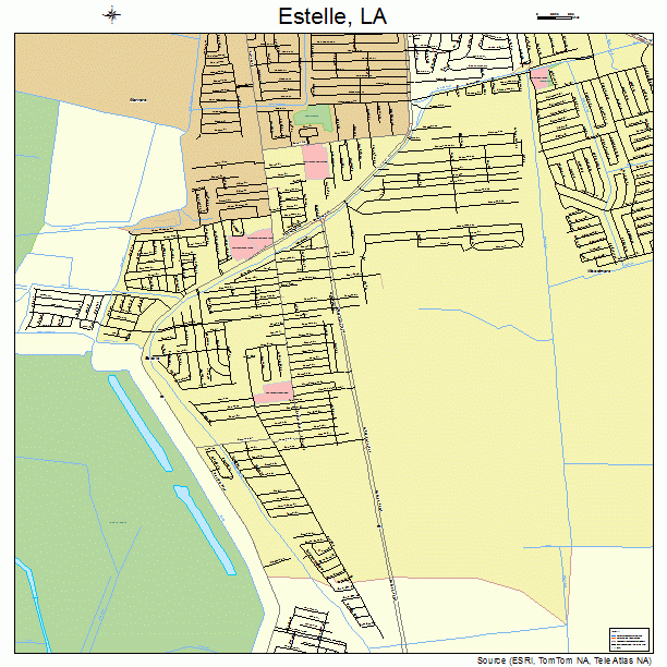 Estelle, LA street map