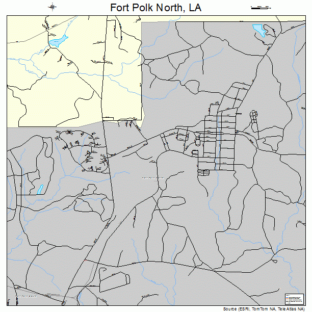 Fort Polk North, LA street map