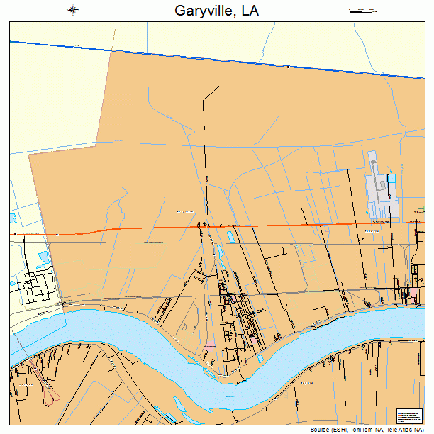 Garyville, LA street map